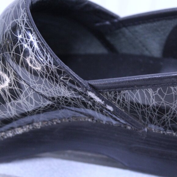 Dansko Women's Black and Gray Patterned Mules - Picture 3 of 12